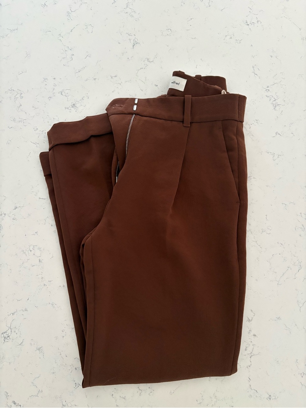 Aritzia - Wilfred - Dashwood Pant - Sz 0 - chocolate brown